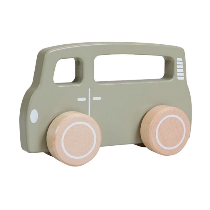 Camioneta de madera color oliva