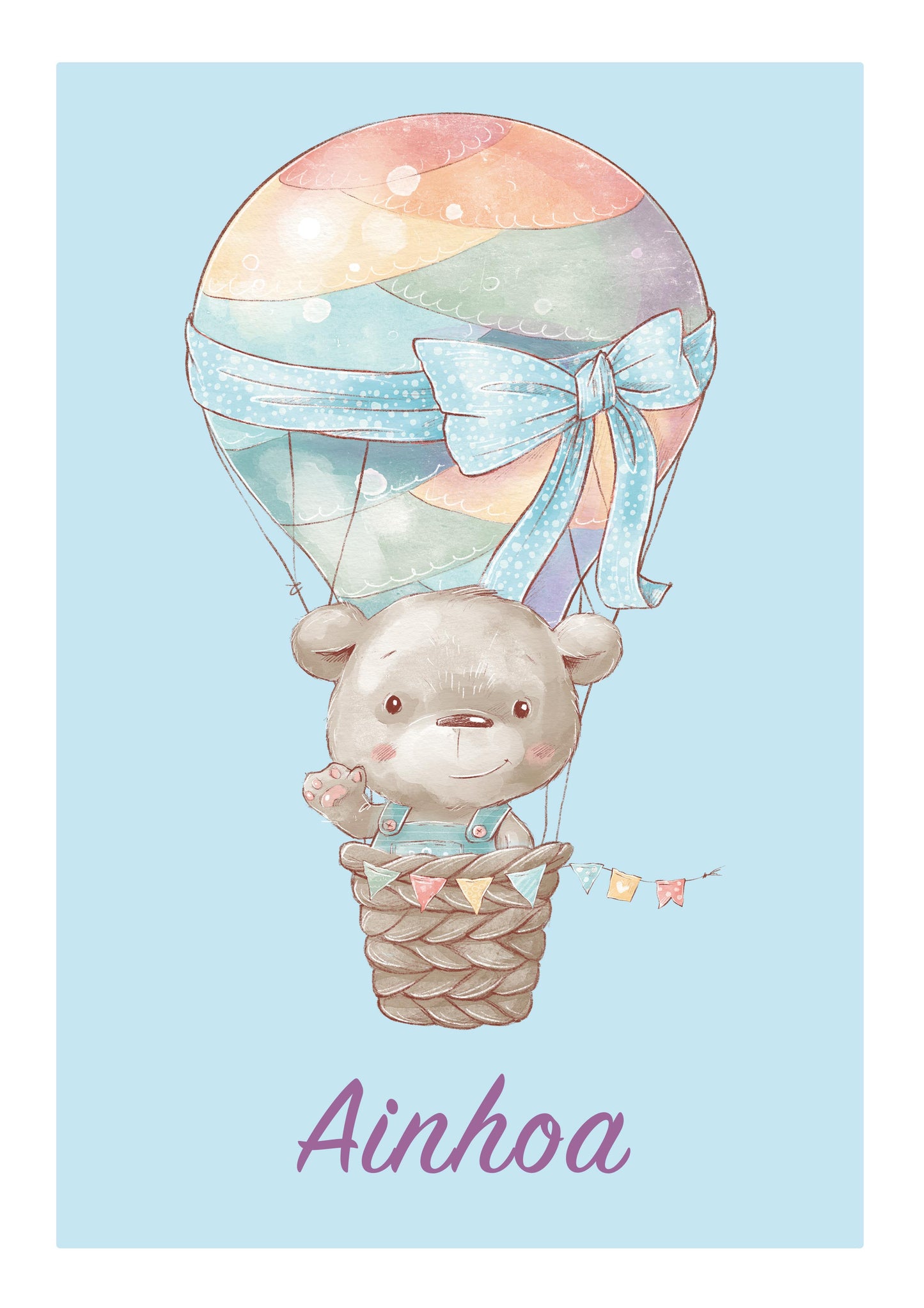 Póster personalizable. Modelo Ainhoa - Amapuches