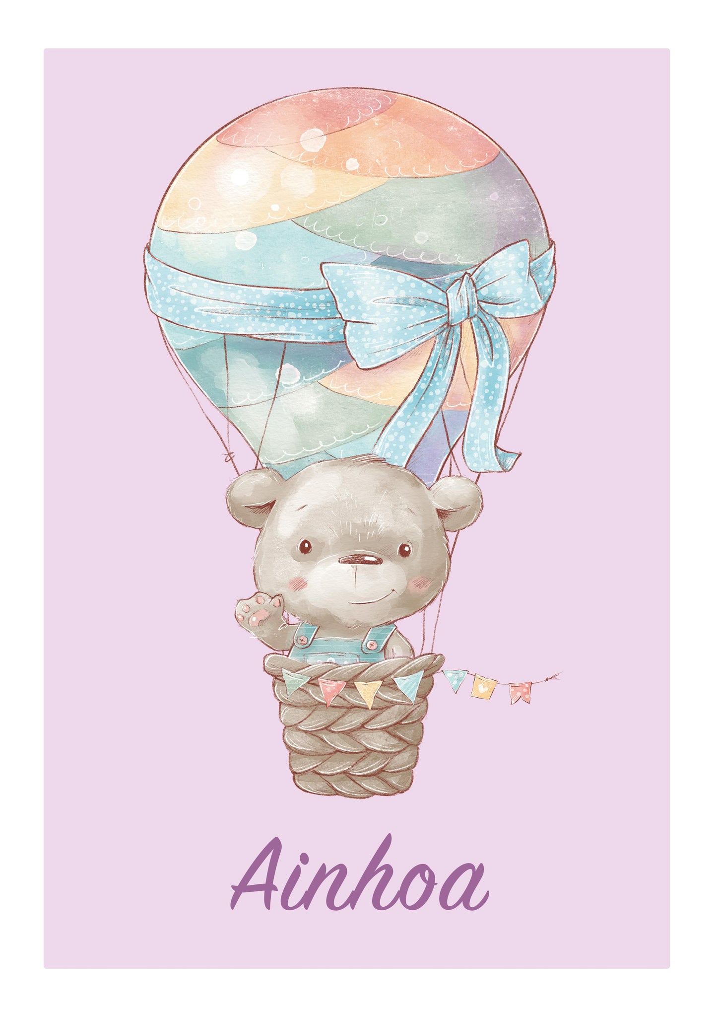Póster personalizable. Modelo Ainhoa - Amapuches