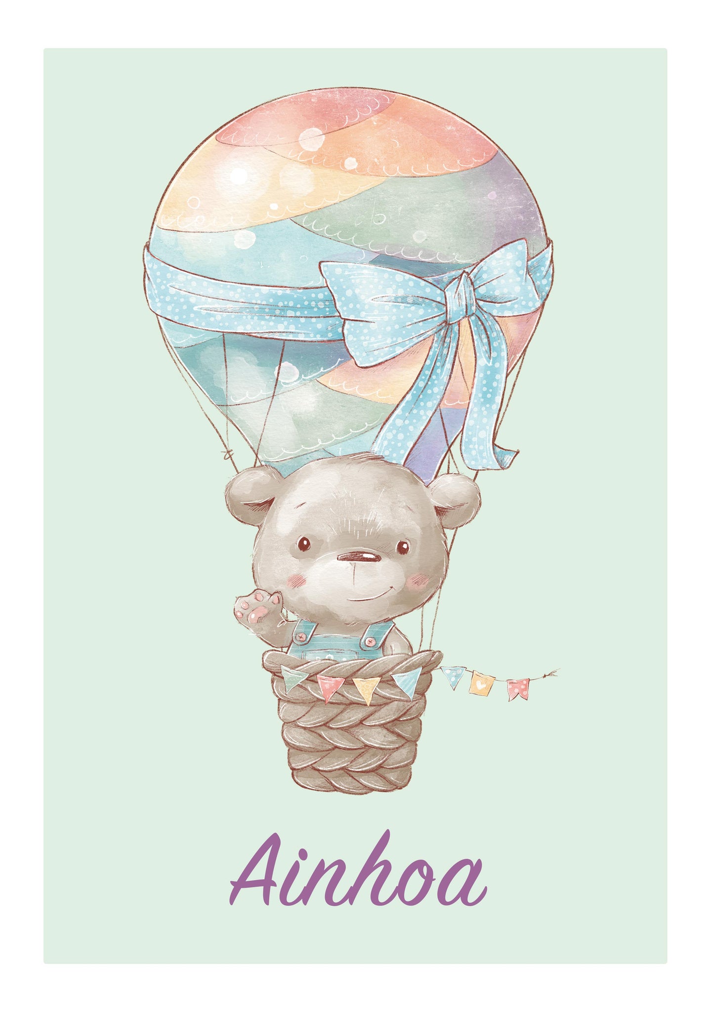 Póster personalizable. Modelo Ainhoa - Amapuches