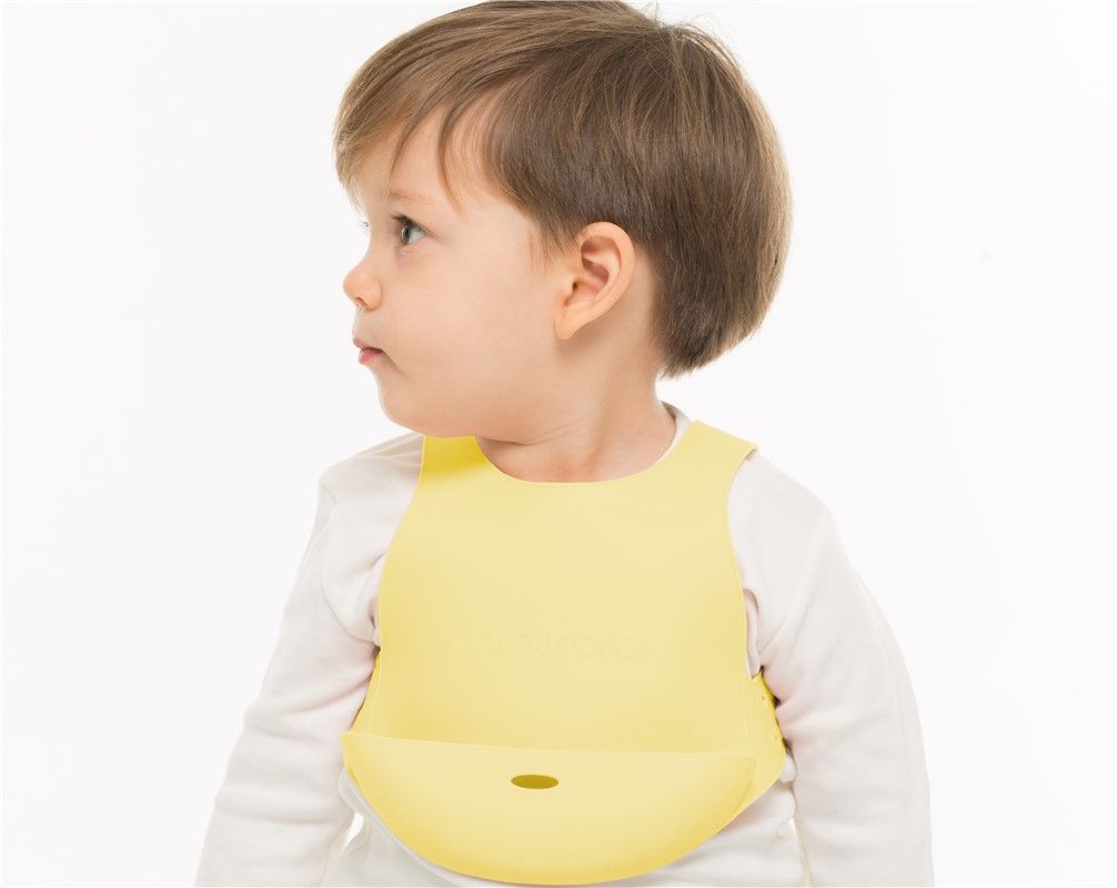Babero silicona amarillo butter Flexi Bab Baby - Amapuches