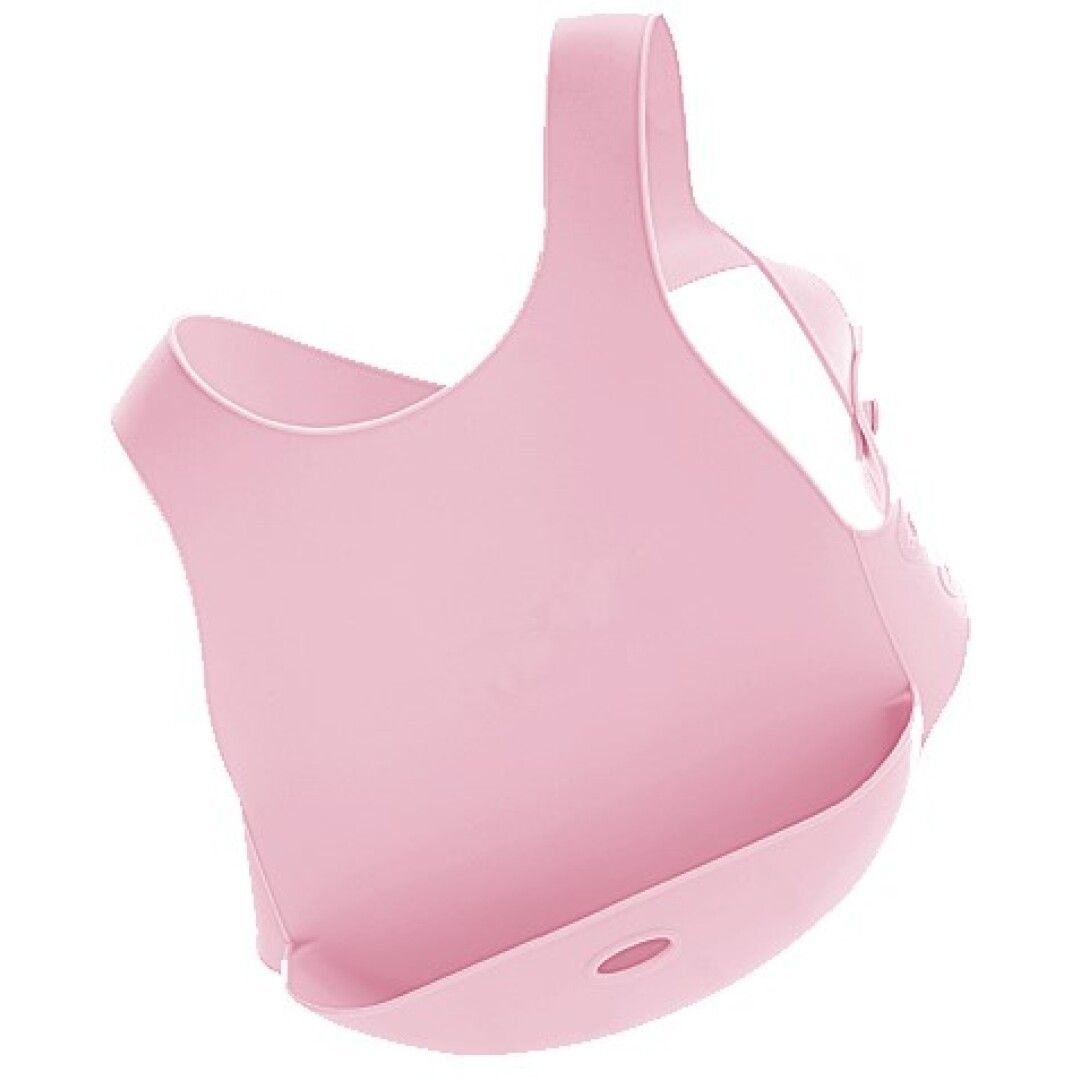Babero silicona rosa Flexi Bab Baby - Amapuches