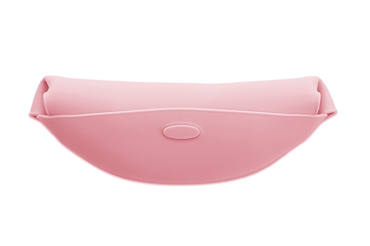 Babero silicona rosa Flexi Bab Baby - Amapuches