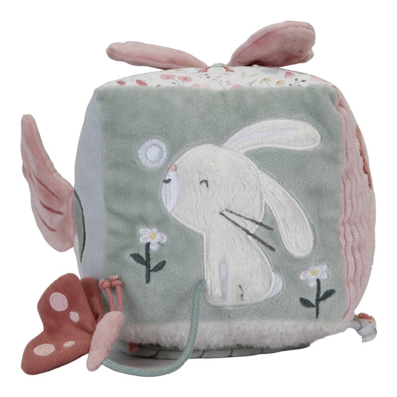 Cubo blandito de actividades. Flores y Mariposas - Amapuches