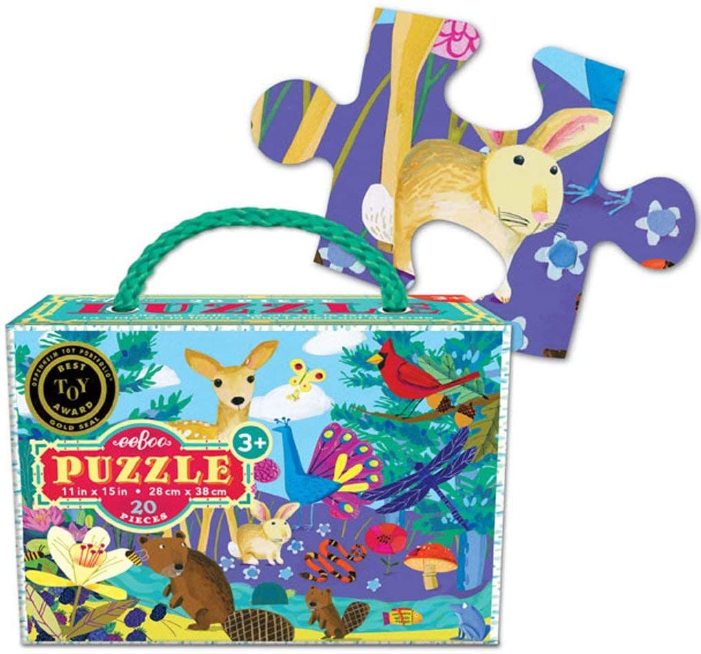 Puzzle para niños con ilustración de vida en la tierra - Amapuches