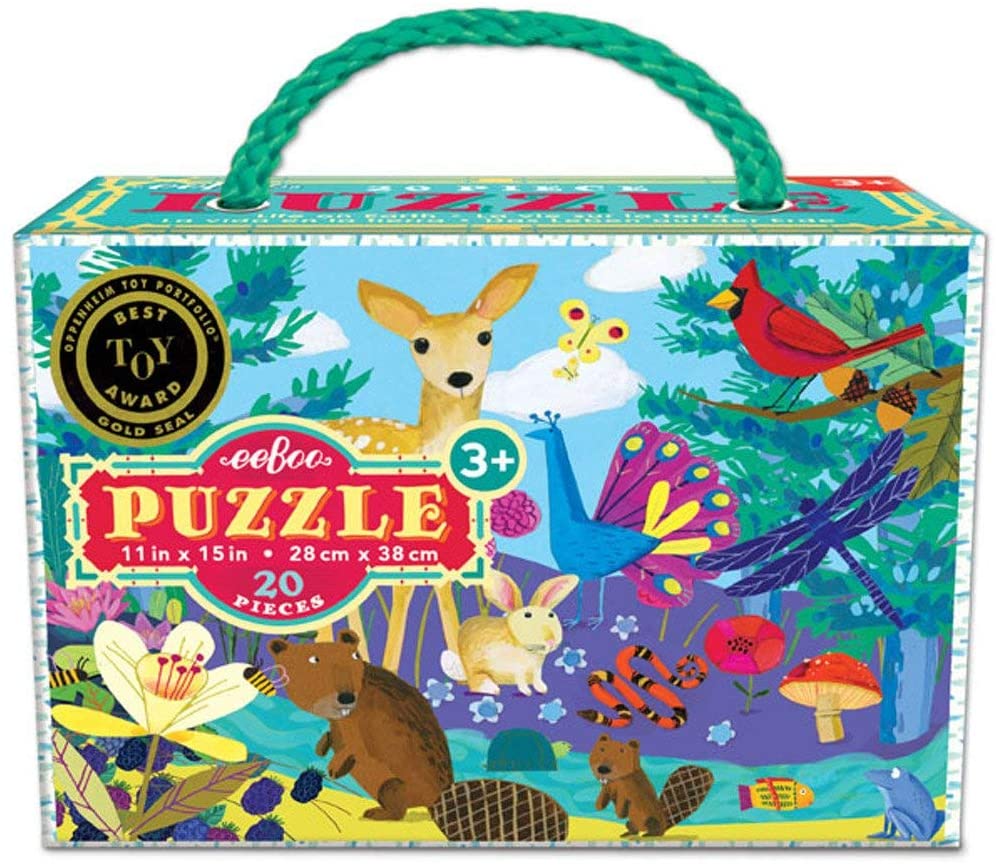 Puzzle para niños con ilustración de vida en la tierra - Amapuches