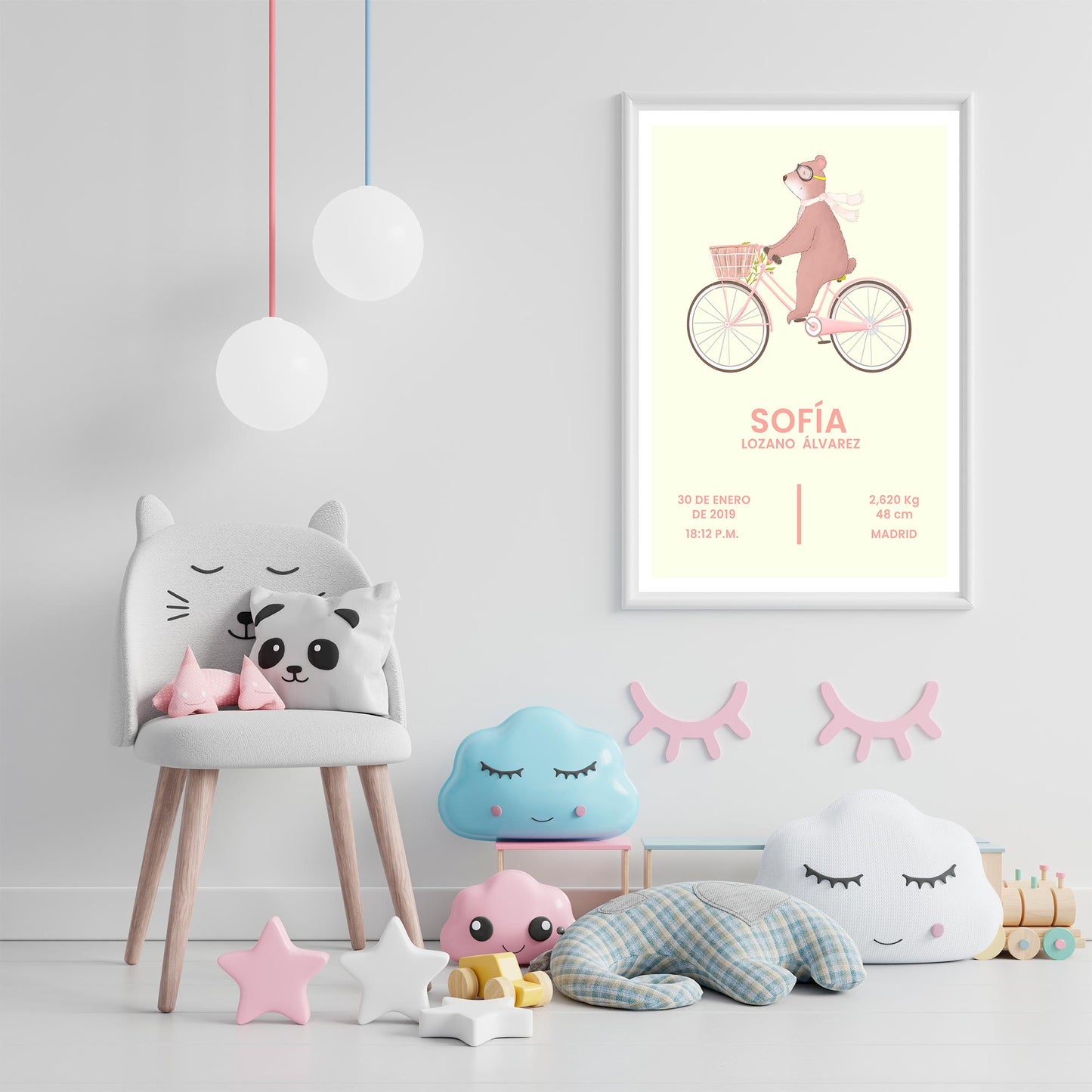Póster personalizable. Modelo Sofía - Amapuches