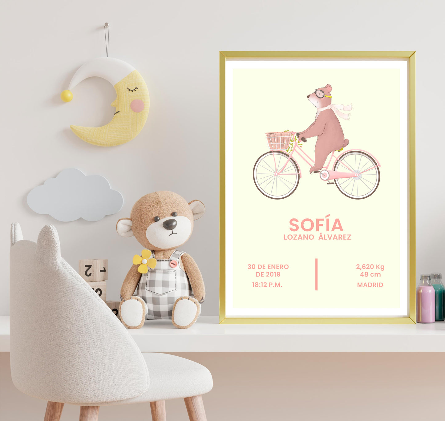 Póster personalizable. Modelo Sofía - Amapuches