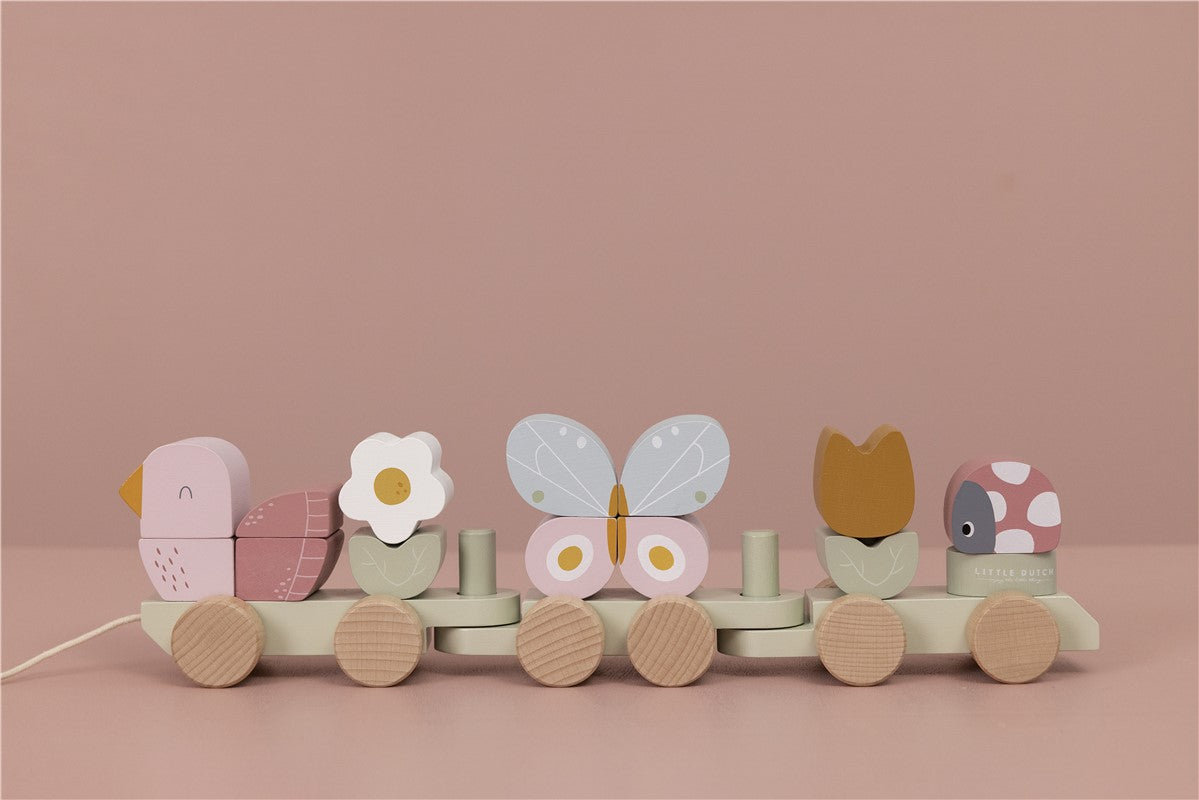 Tren apilable Flores y Mariposas - Amapuches