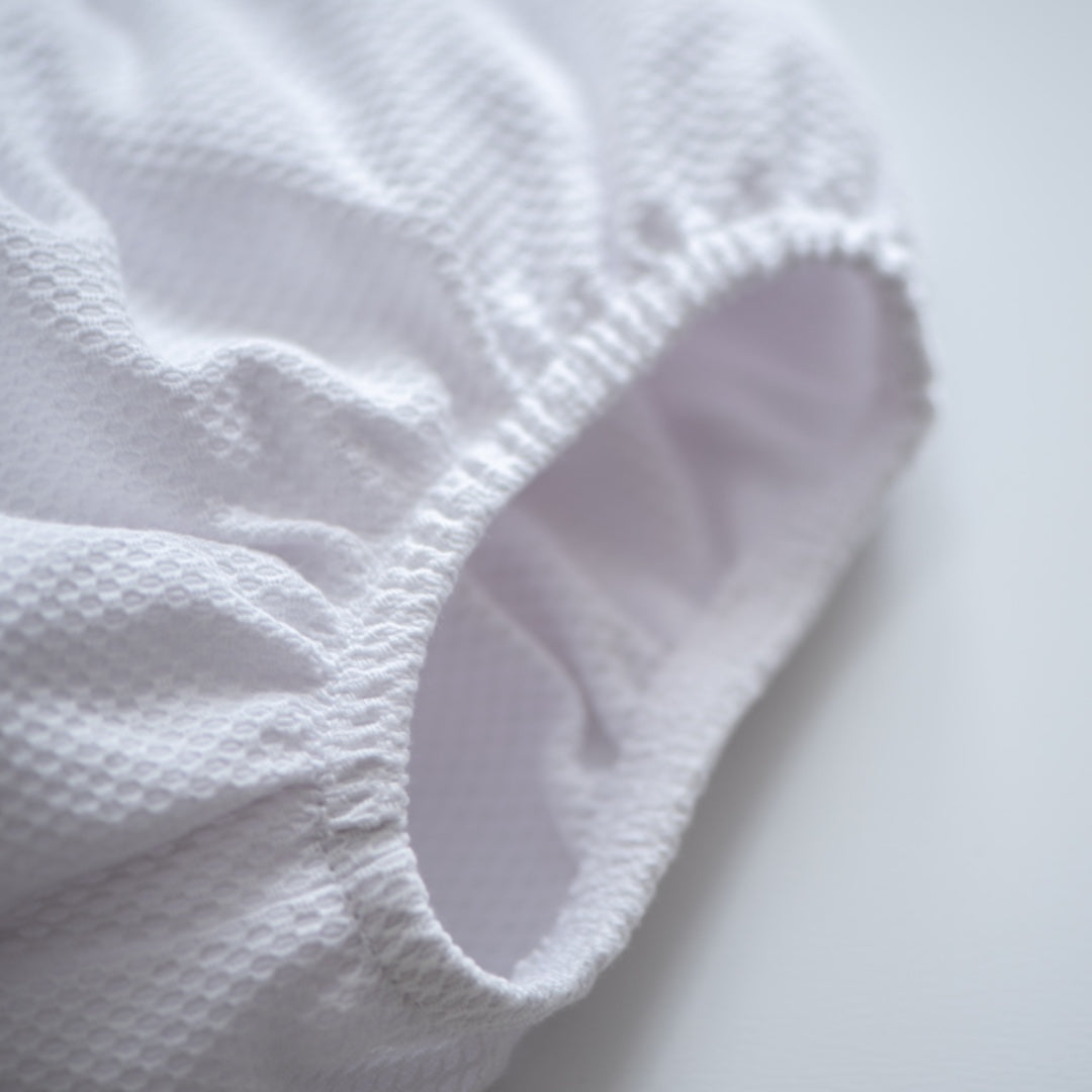 Conjunto vestido para bebé sin mangas en tela de piqué - Amapuches