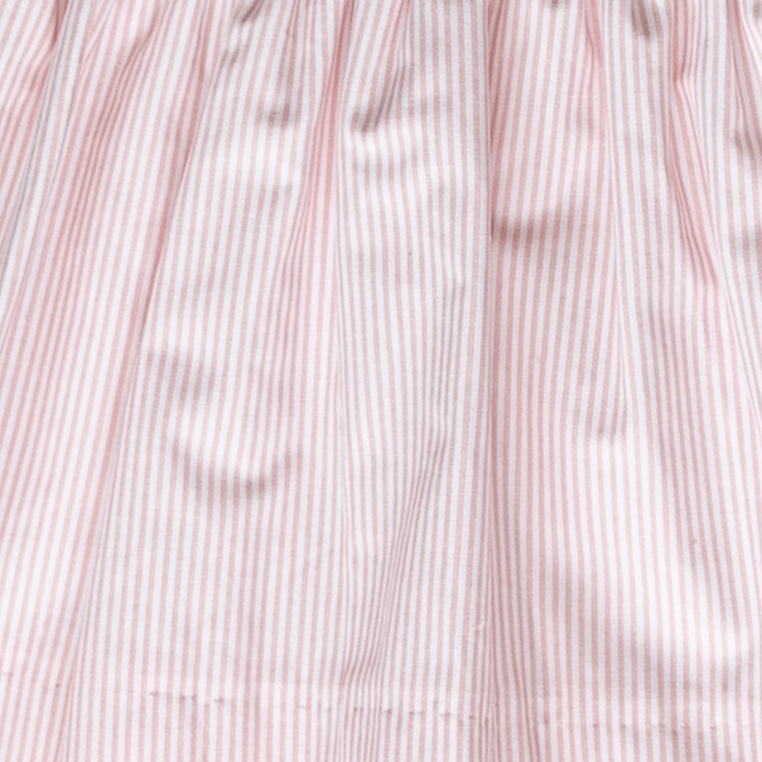 Vestido bebé manga corta con tejido y tela de algodón - Amapuches