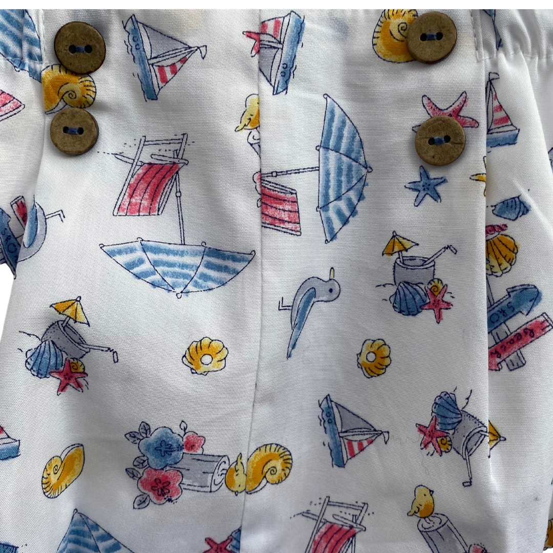 Conjunto bebé manga corta con tejido y tela de algodón - Amapuches