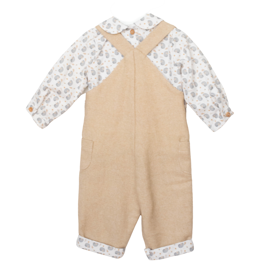 Conjunto camisa erizo y peto bebé niño - Amapuches