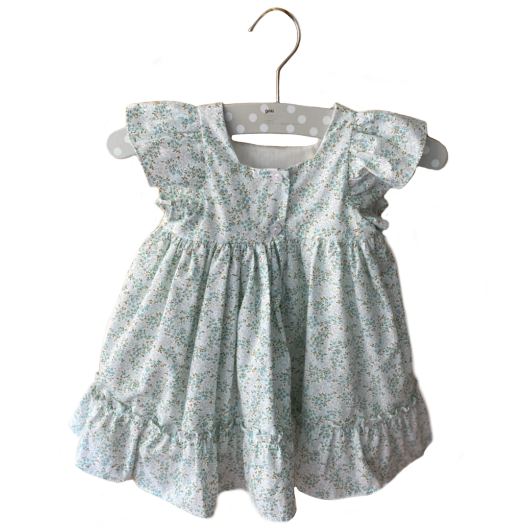 Vestido bebé sin mangas con tela de algodón estampado - Amapuches
