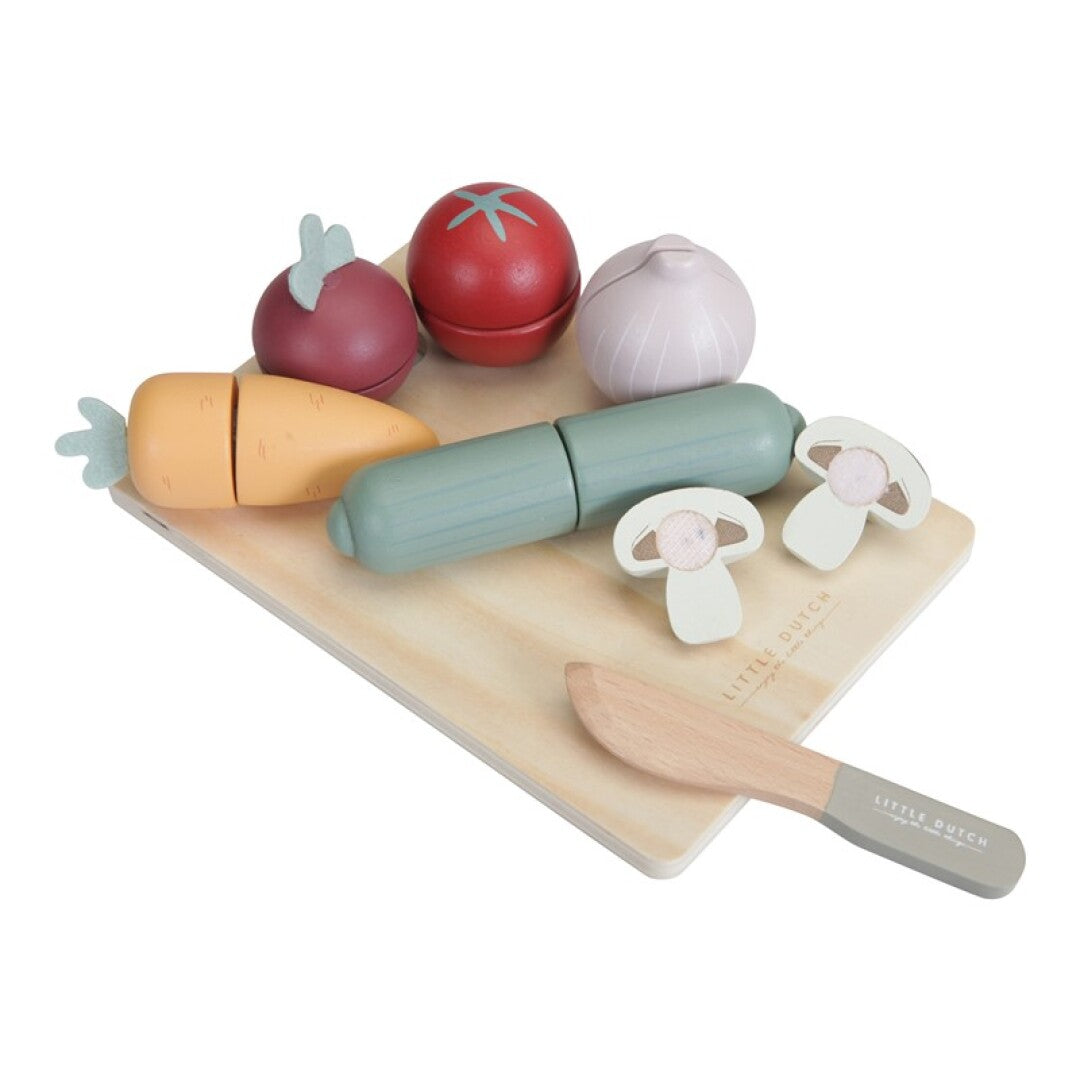 Verduras de madera para cortar - Amapuches