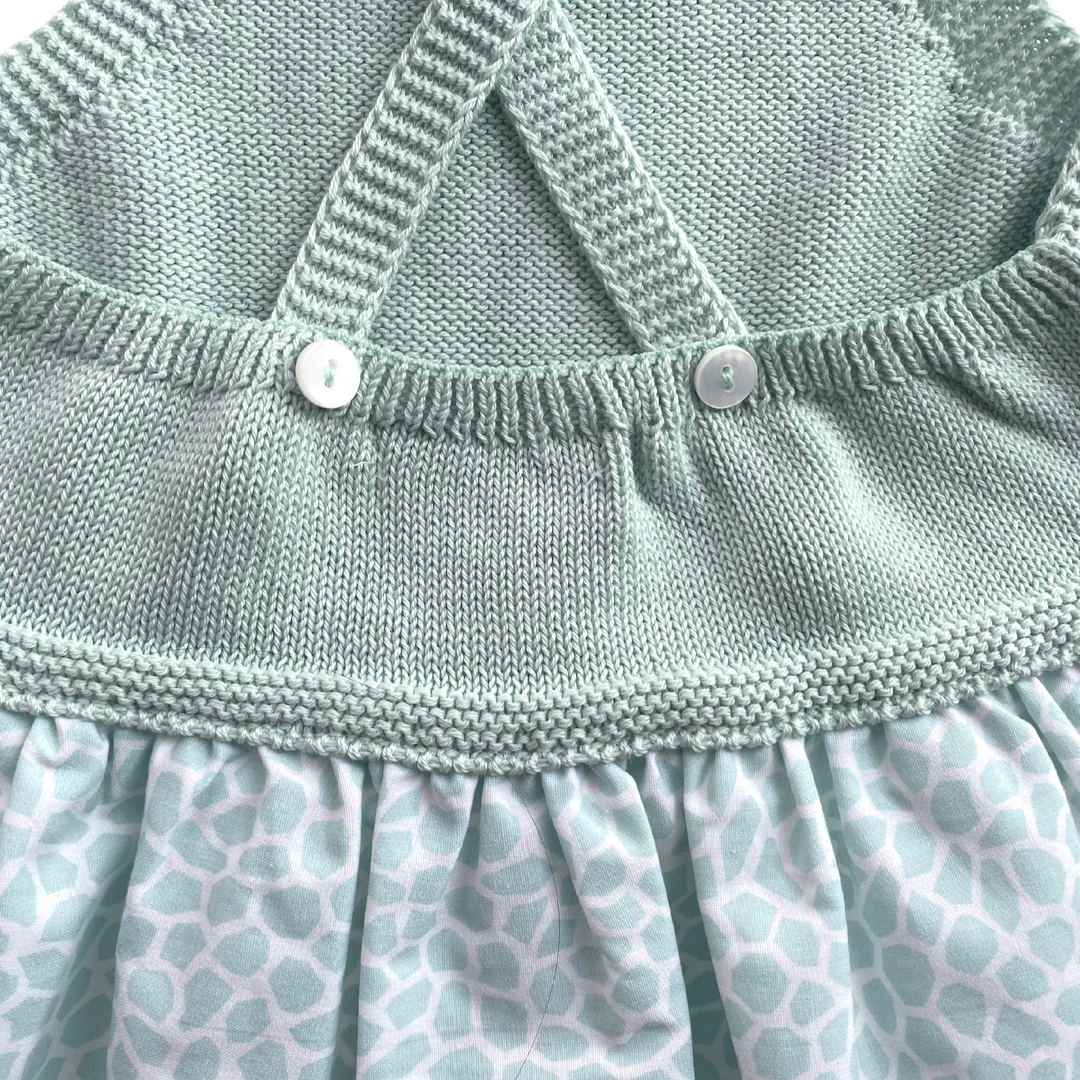 Vestido de tirantes con tejido y tela de algodón - Amapuches