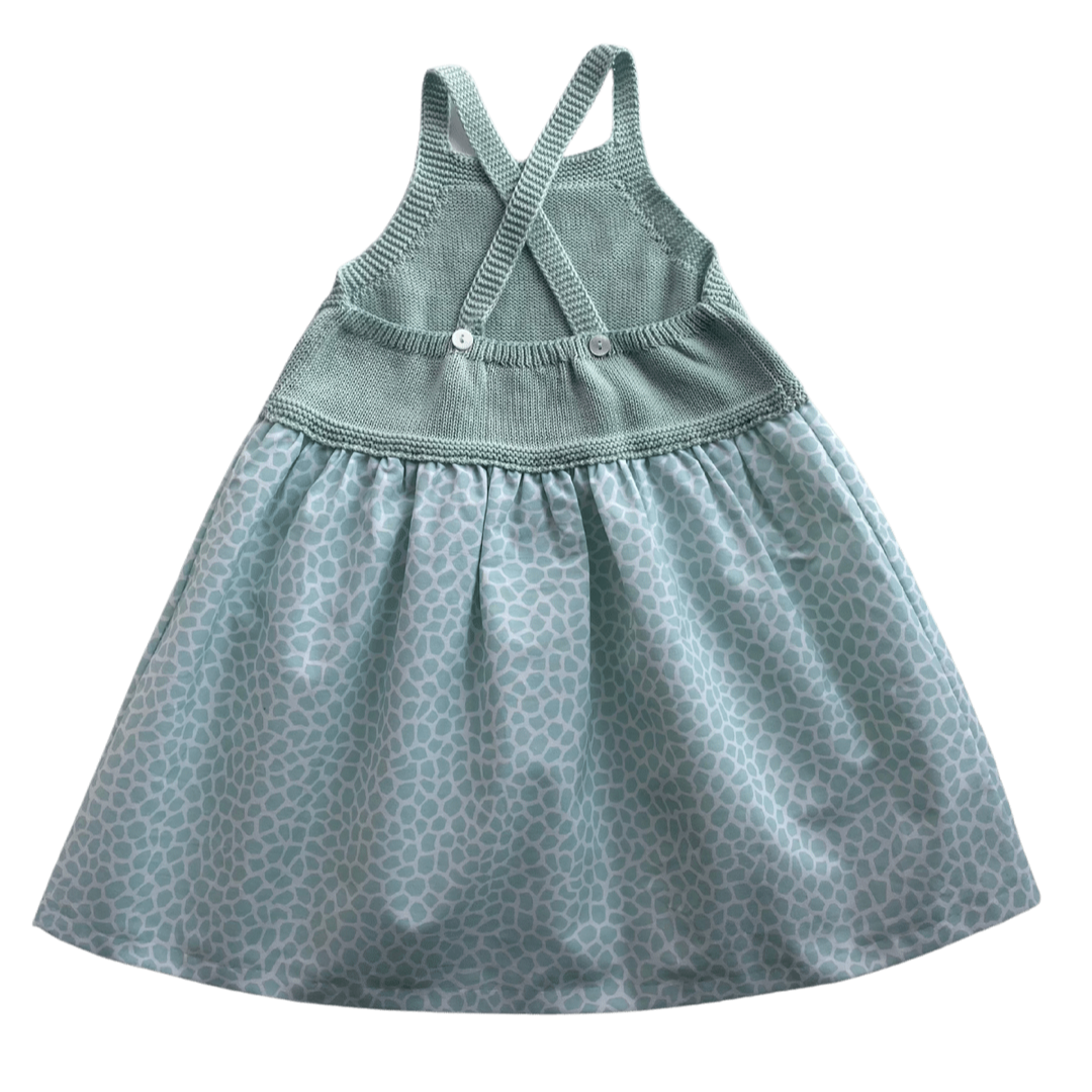 Vestido de tirantes con tejido y tela de algodón - Amapuches