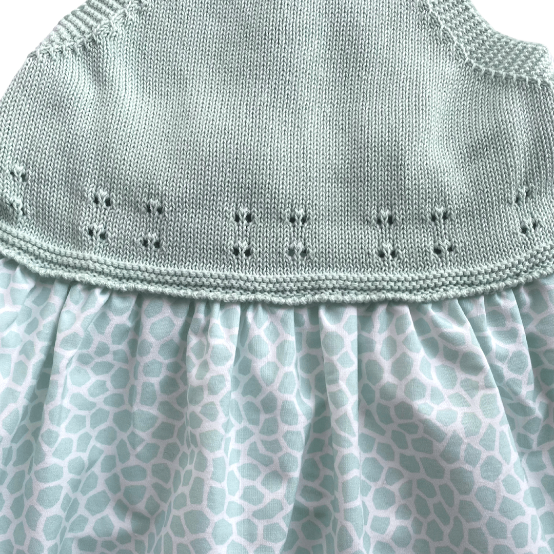 Vestido de tirantes con tejido y tela de algodón - Amapuches